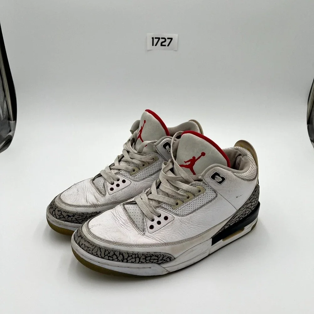 Nike Air‎ Jordan 3 Retro 923096-101 Mens 12 Casual Shoes Free Throw Line Sneaker
